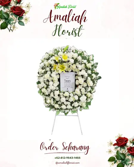 Krans Bunga Duka Pagongan